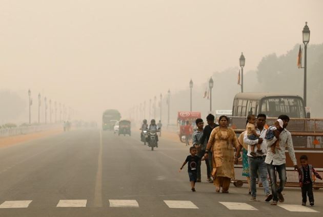 Ô nhiễm không khí ở thủ đô New Delhi của Ấn Độ