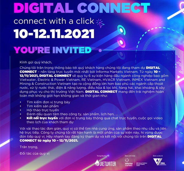 Digital Connect: 5 triển lãm thương mại trực tuyến trên cùng 1 nền tảng