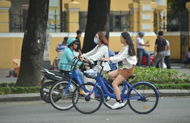 Hà Nội sẽ triển khai thí điểm cho thuê xe đạp giai đoạn đầu với quy mô 1.000 xe tại 6 quận nội thành