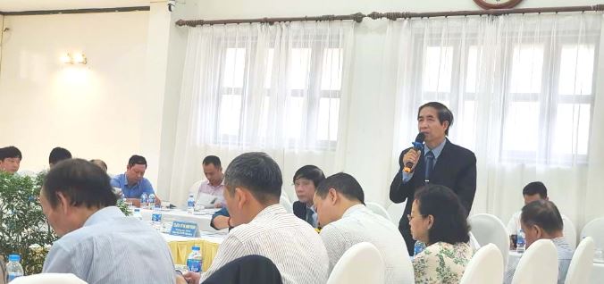 PGS-TS. Lưu Đức Hải, Viện trưởng Viện Nghiên cứu đô thị và Phát triển hạ tầng phát biểu tại Hội thảo.
