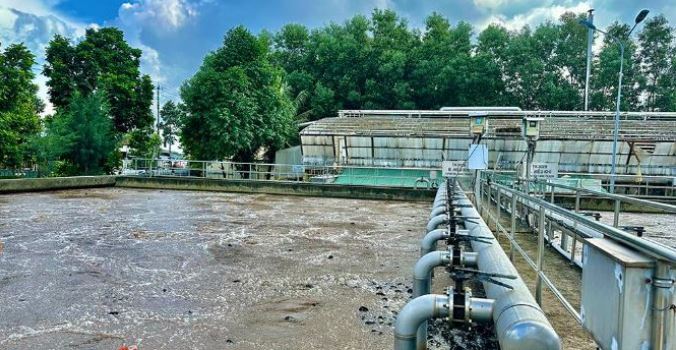 Hệ thống xử lý nước thải tại Khu Công nghiệp Quảng Phú.