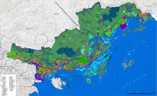 Sơ đồ phân vùng và tổ chức không gian phát triển tỉnh Quảng Ninh đến năm 2030, tầm nhìn 2050