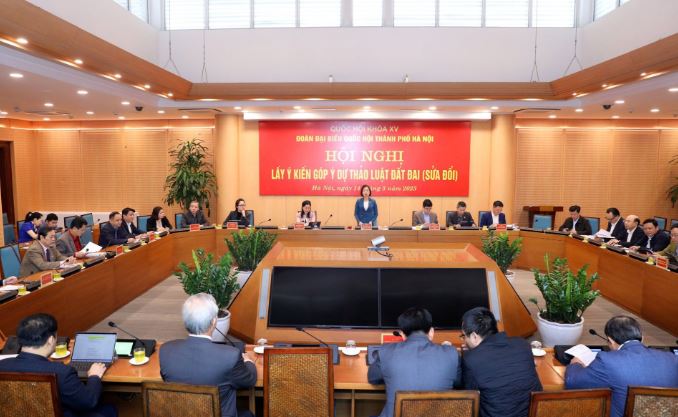Đoàn Đại biểu Quốc hội Hà Nội tổ chức Hội nghị góp ý kiến vào Luật Đất đai sửa đổi