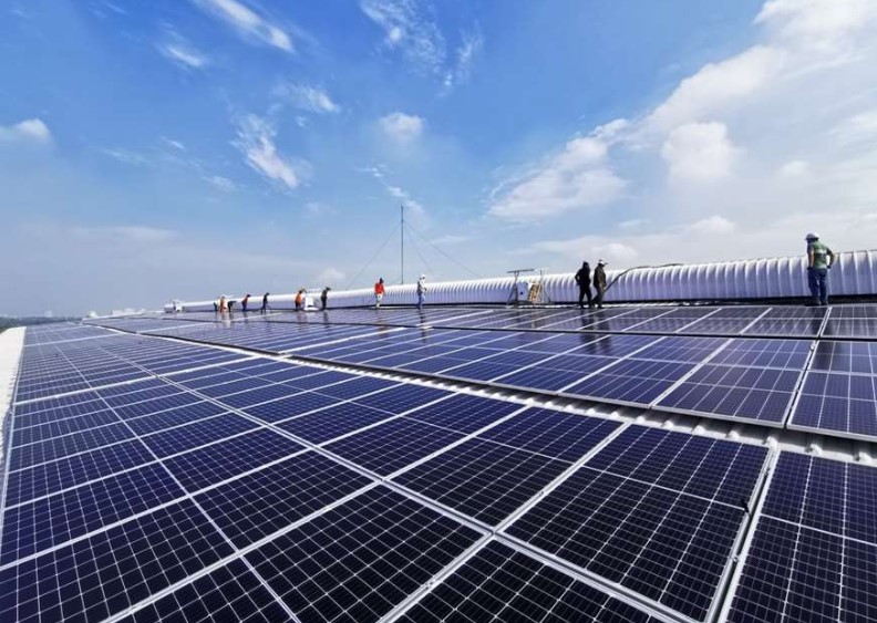 Hệ thống điện mặt trời với công suất 750Kwp tại Thủ Đức