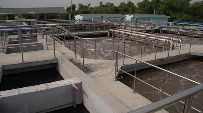Trạm xử lý nước thải tập trung Khu công nghiệp Yên Bình, TP Phổ Yên đang xử lý 60.000m³ nước thải/ngày - đêm.