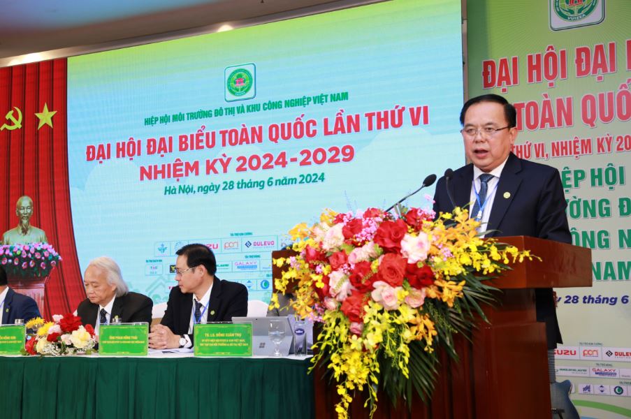 Ông Huỳnh Minh Nhựt được tín nhiệm bầu làm Chủ tịch Hiệp hội Môi trường đô thị và Khu công nghiệp Việt Nam, nhiệm kỳ VI (2024 - 2029) 