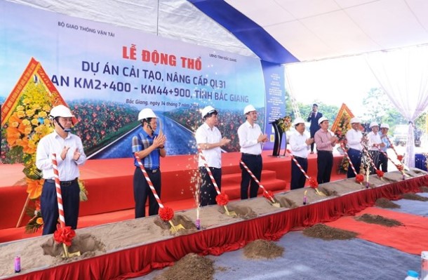 Bắc Giang: Khởi công cải tạo, nâng cấp quốc lộ 31