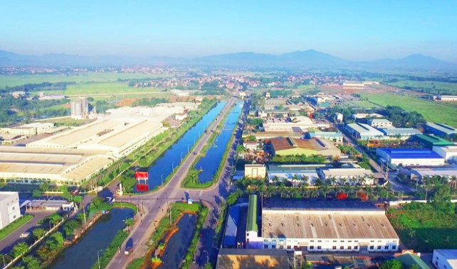Tỷ lệ lấp đầy các khu công nghiệp tại Bắc Ninh lên tới 95%. Trong ảnh: Khu công nghiệp Yên Phong (tỉnh Bắc Ninh).