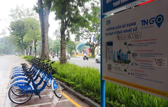 Chính thức đưa dịch vụ xe đạp điện-xe đạp công cộng vào hoạt động sẽ tạo điều kiện thuận lợi cho người dân sử dụng phương tiện giao thông công cộng. (Ảnh: Internet)