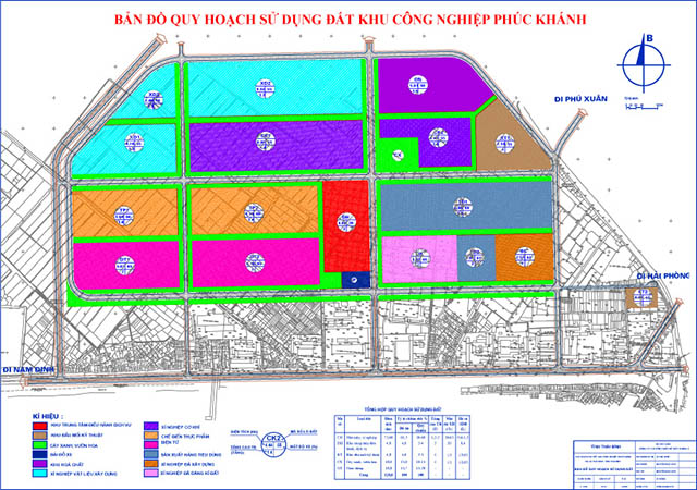Bản đồ quy hoạch KCN Phúc Khánh