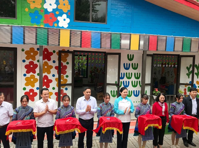 Khánh thành ngôi trường bằng nhựa tái chế đầu tiên tại Việt Nam-1