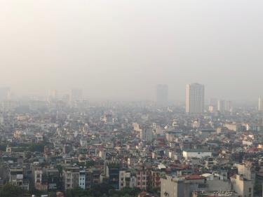 Ô nhiễm không khí ở Hà Nội chủ yếu là ô nhiễm bụi mịn PM2,5. Ảnh minh họa